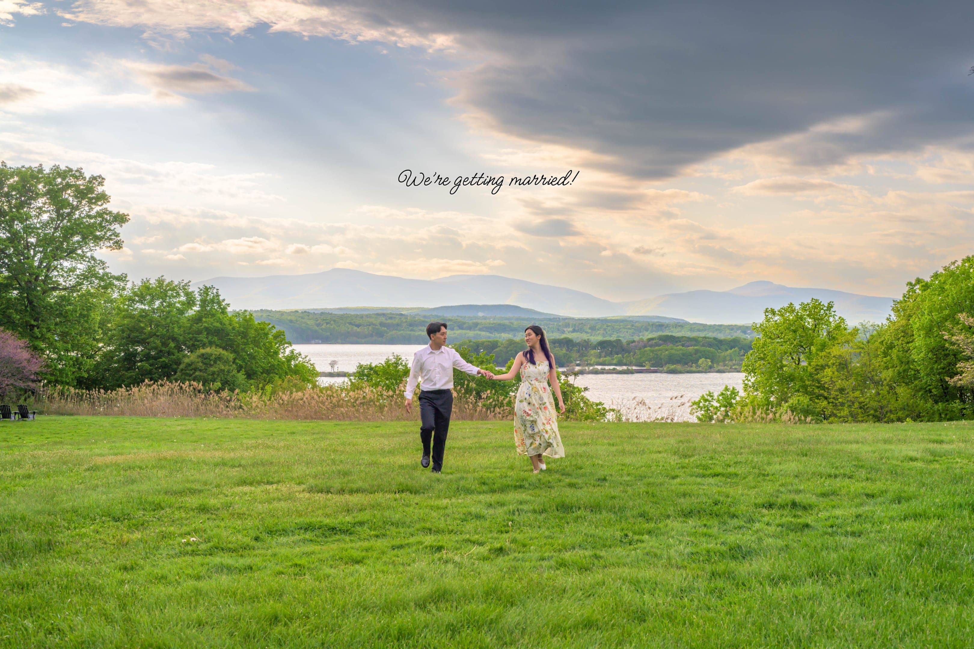Nathan & Debbie on the Blithewood Garden